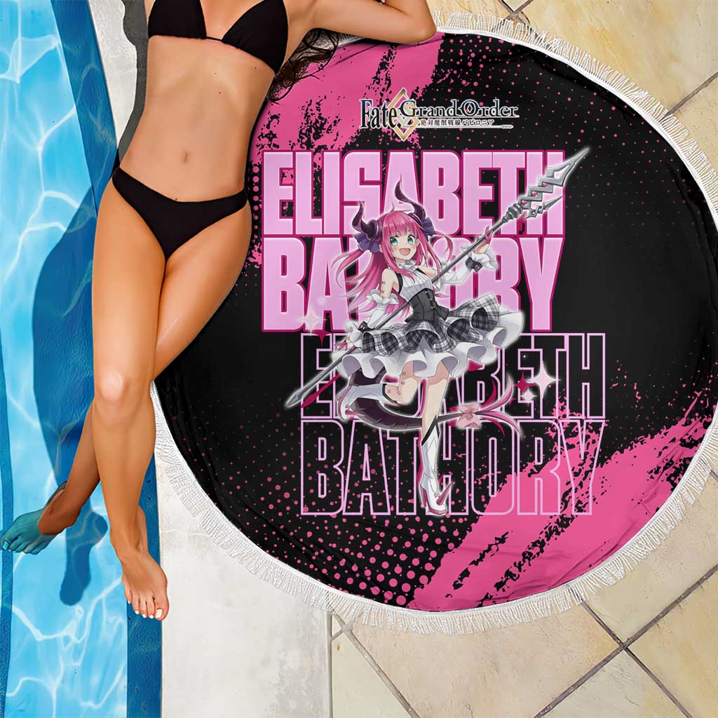 Elisabeth Bathory Fate Grand Order Beach Blanket Gothic Anime Splash Art Style