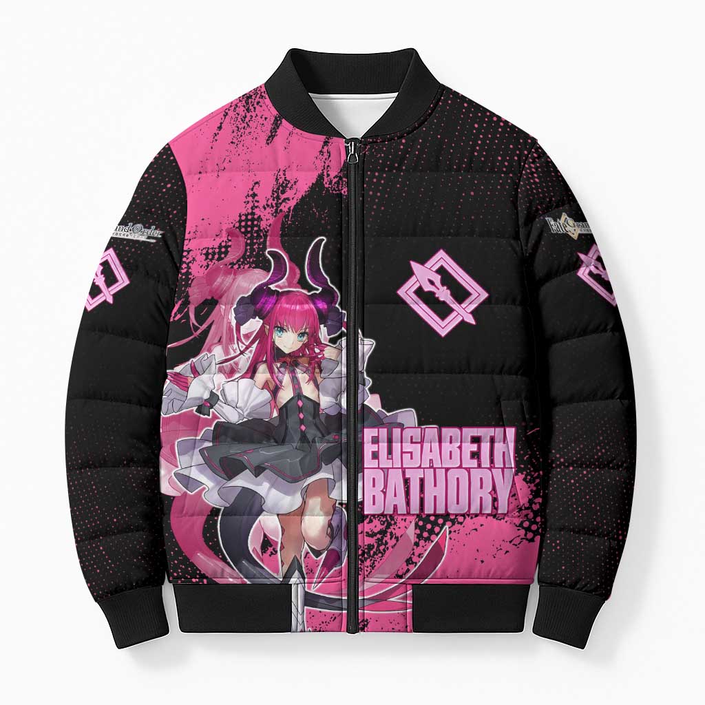 Elisabeth Bathory Fate Grand Order Bomber Puffer Jacket Gothic Anime Splash Art Style