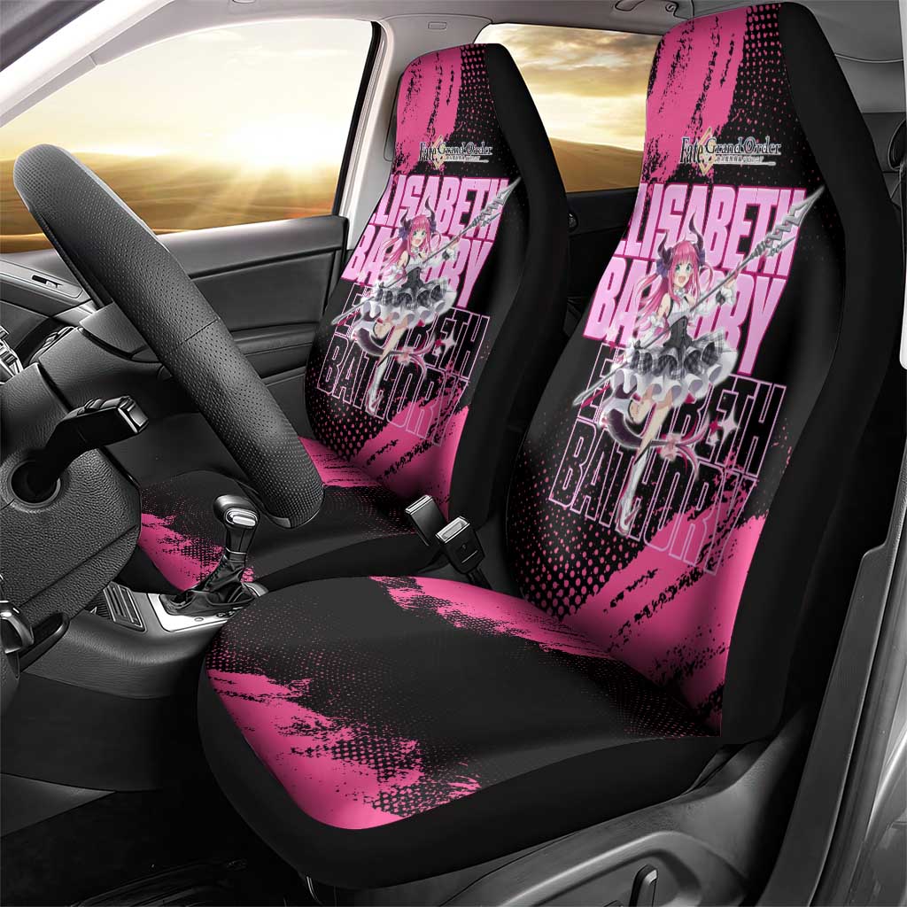 Elisabeth Bathory Fate Grand Order Car Seat Cover Gothic Anime Splash Art Style