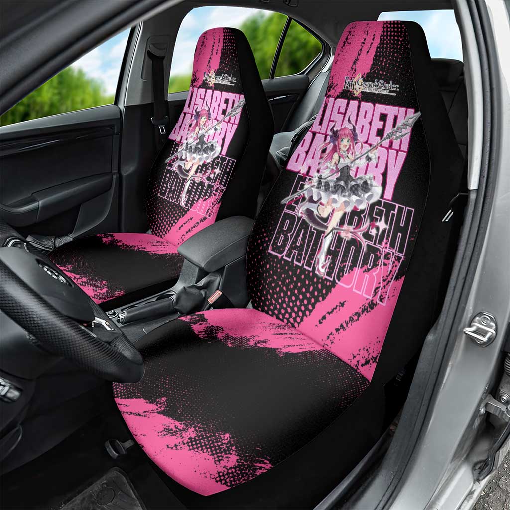Elisabeth Bathory Fate Grand Order Car Seat Cover Gothic Anime Splash Art Style