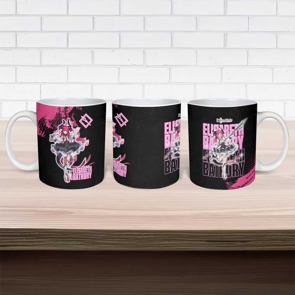 Elisabeth Bathory Fate Grand Order Ceramic Mug Gothic Anime Splash Art Style