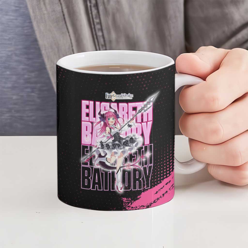 Elisabeth Bathory Fate Grand Order Ceramic Mug Gothic Anime Splash Art Style
