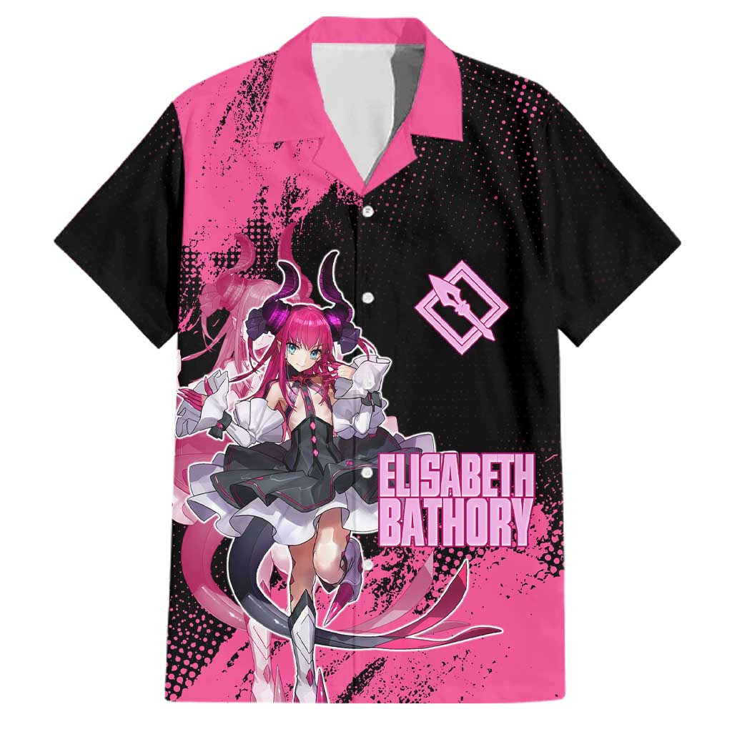 Elisabeth Bathory Fate Grand Order Family Matching Off Shoulder Maxi Dress and Hawaiian Shirt Gothic Anime Splash Art Style
