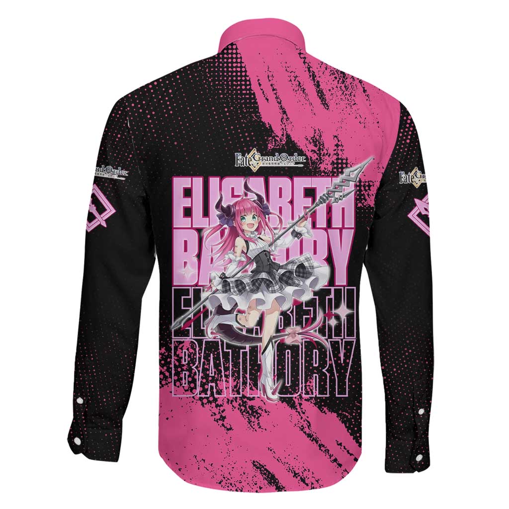 Elisabeth Bathory Fate Grand Order Family Matching Off Shoulder Maxi Dress and Hawaiian Shirt Gothic Anime Splash Art Style
