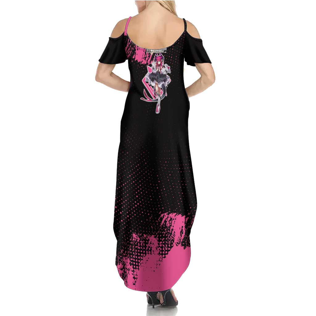 Elisabeth Bathory Fate Grand Order Family Matching Summer Maxi Dress and Hawaiian Shirt Gothic Anime Splash Art Style
