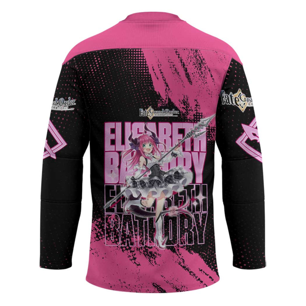 Elisabeth Bathory Fate Grand Order Hockey Jersey Gothic Anime Splash Art Style