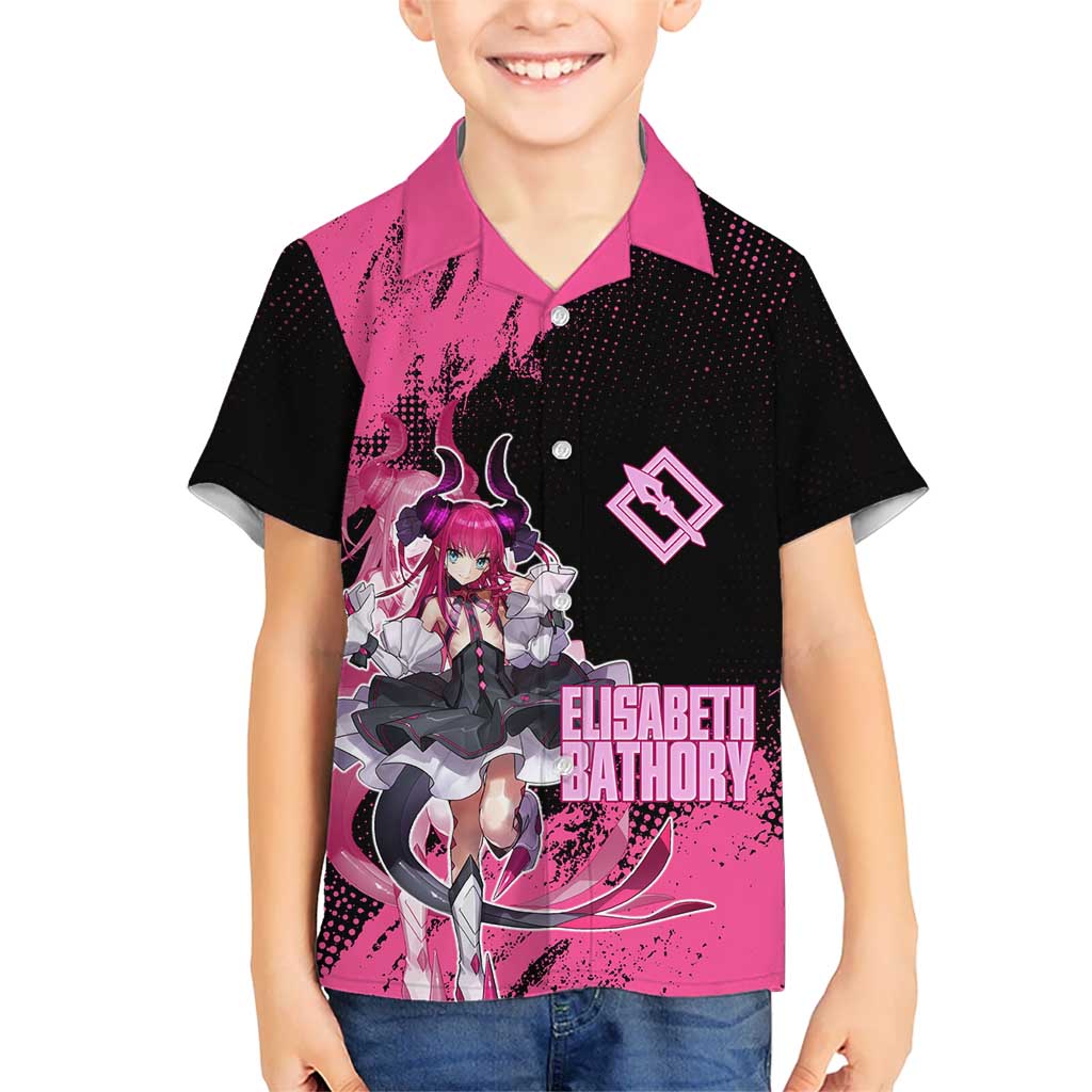Elisabeth Bathory Fate Grand Order Kid Hawaiian Shirt Gothic Anime Splash Art Style