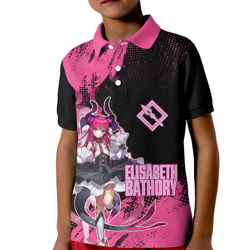 Elisabeth Bathory Fate Grand Order Kid Polo Shirt Gothic Anime Splash Art Style