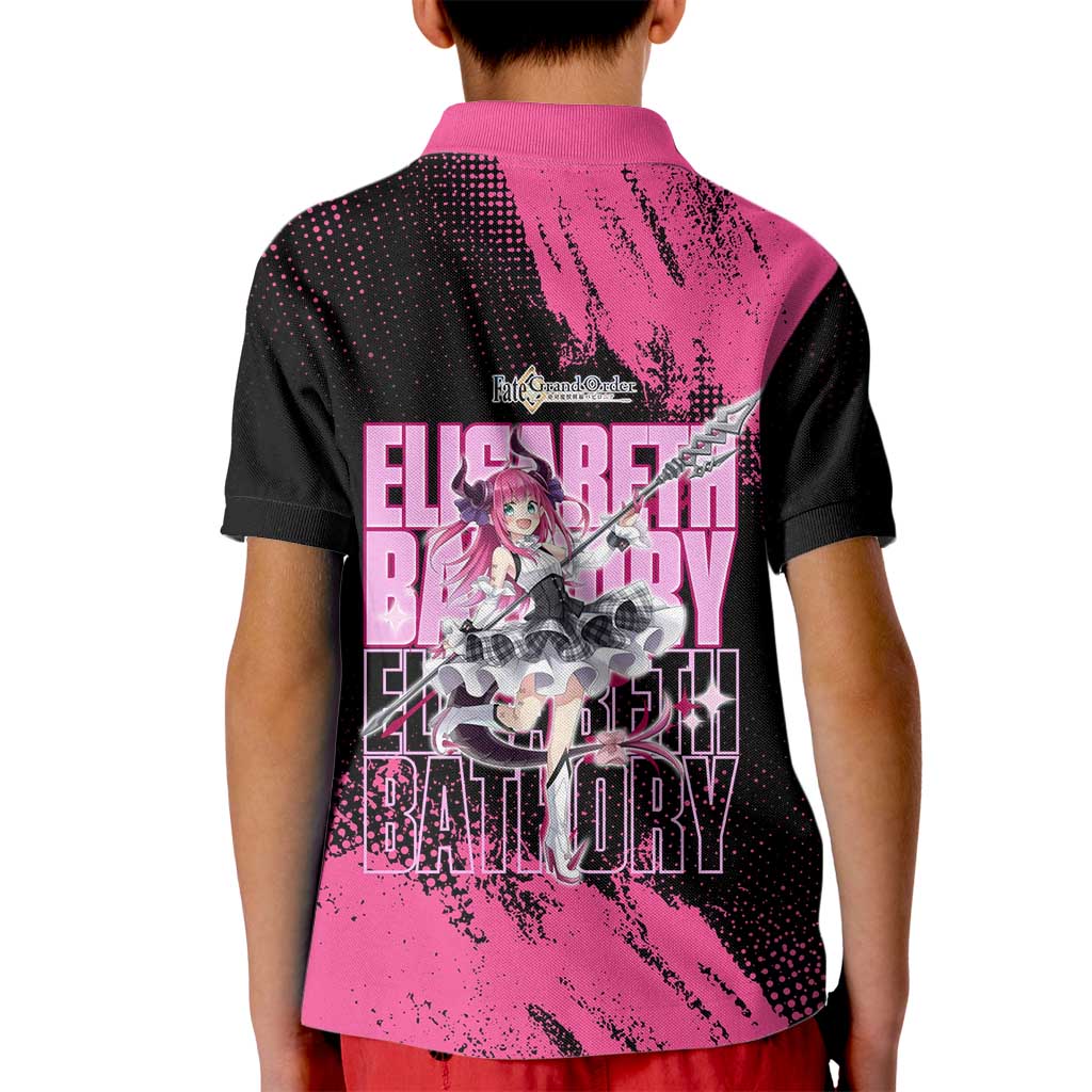 Elisabeth Bathory Fate Grand Order Kid Polo Shirt Gothic Anime Splash Art Style
