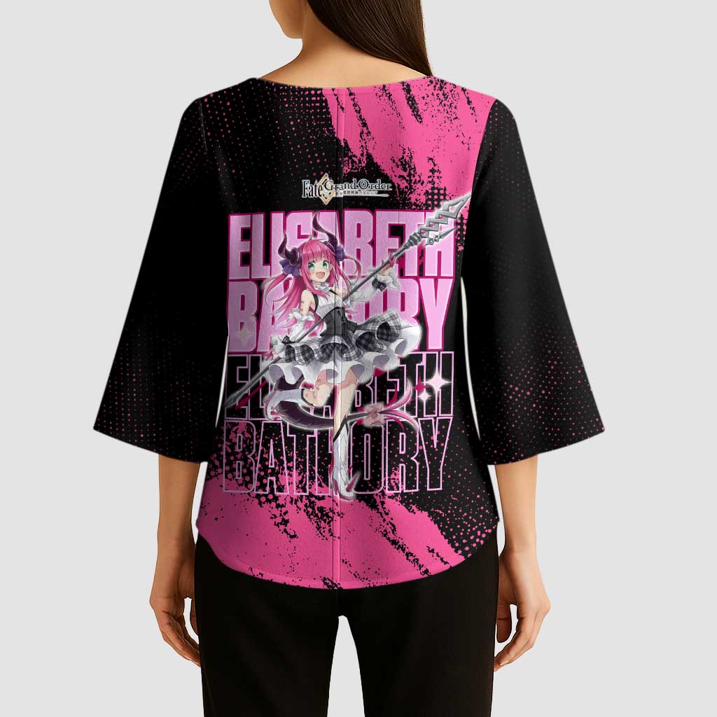 Elisabeth Bathory Fate Grand Order Kimono Sleeve Blouse Gothic Anime Splash Art Style