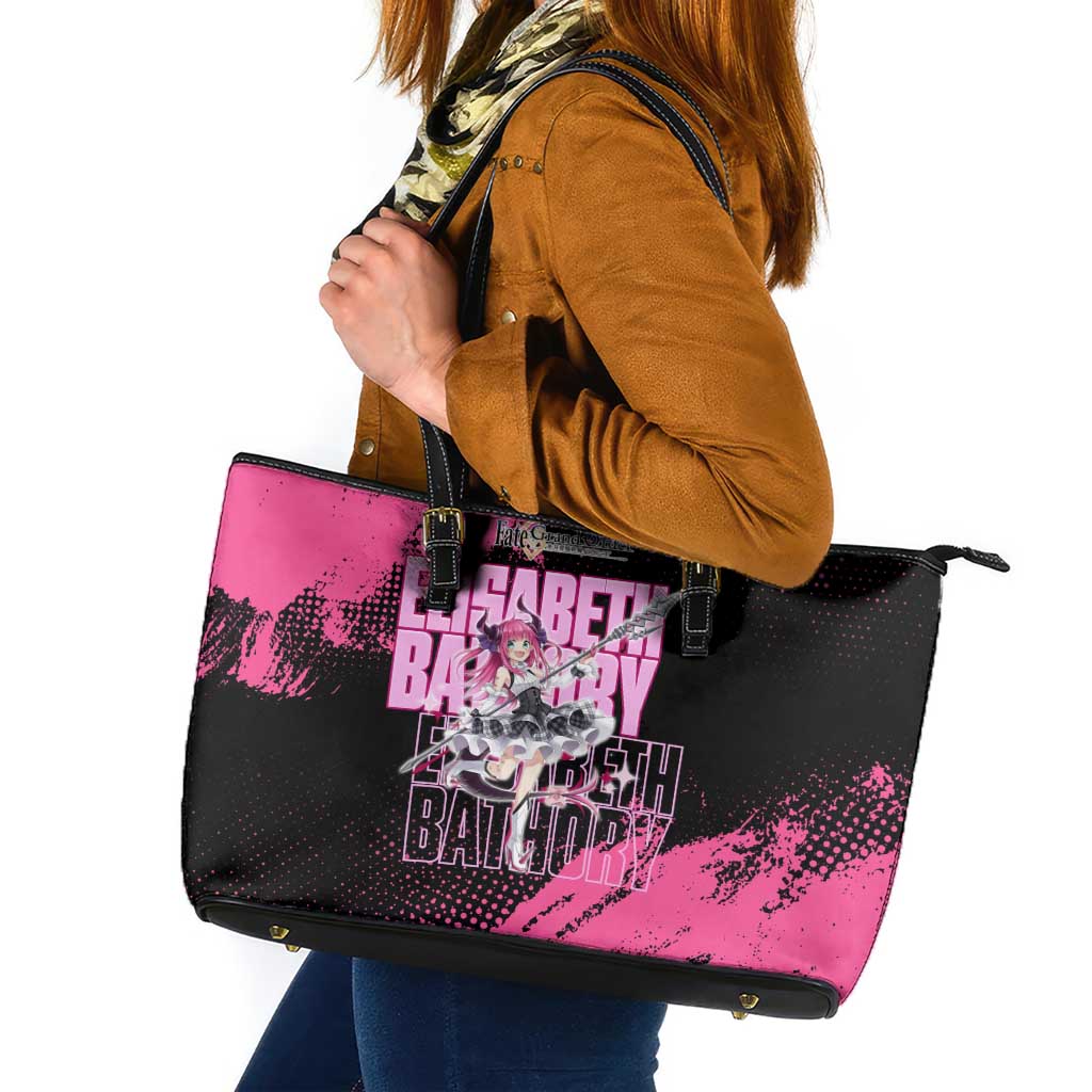 Elisabeth Bathory Fate Grand Order Leather Tote Bag Gothic Anime Splash Art Style