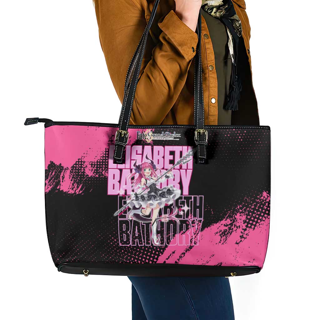 Elisabeth Bathory Fate Grand Order Leather Tote Bag Gothic Anime Splash Art Style