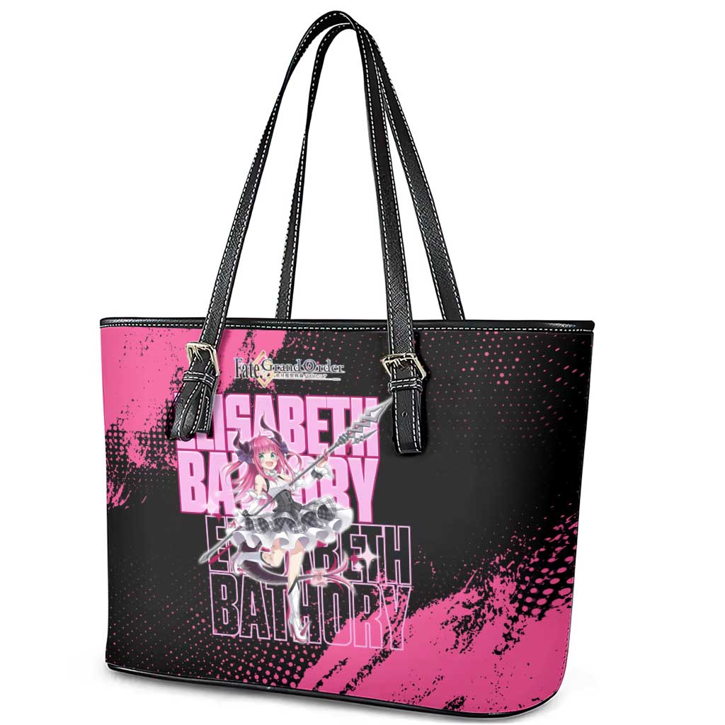 Elisabeth Bathory Fate Grand Order Leather Tote Bag Gothic Anime Splash Art Style
