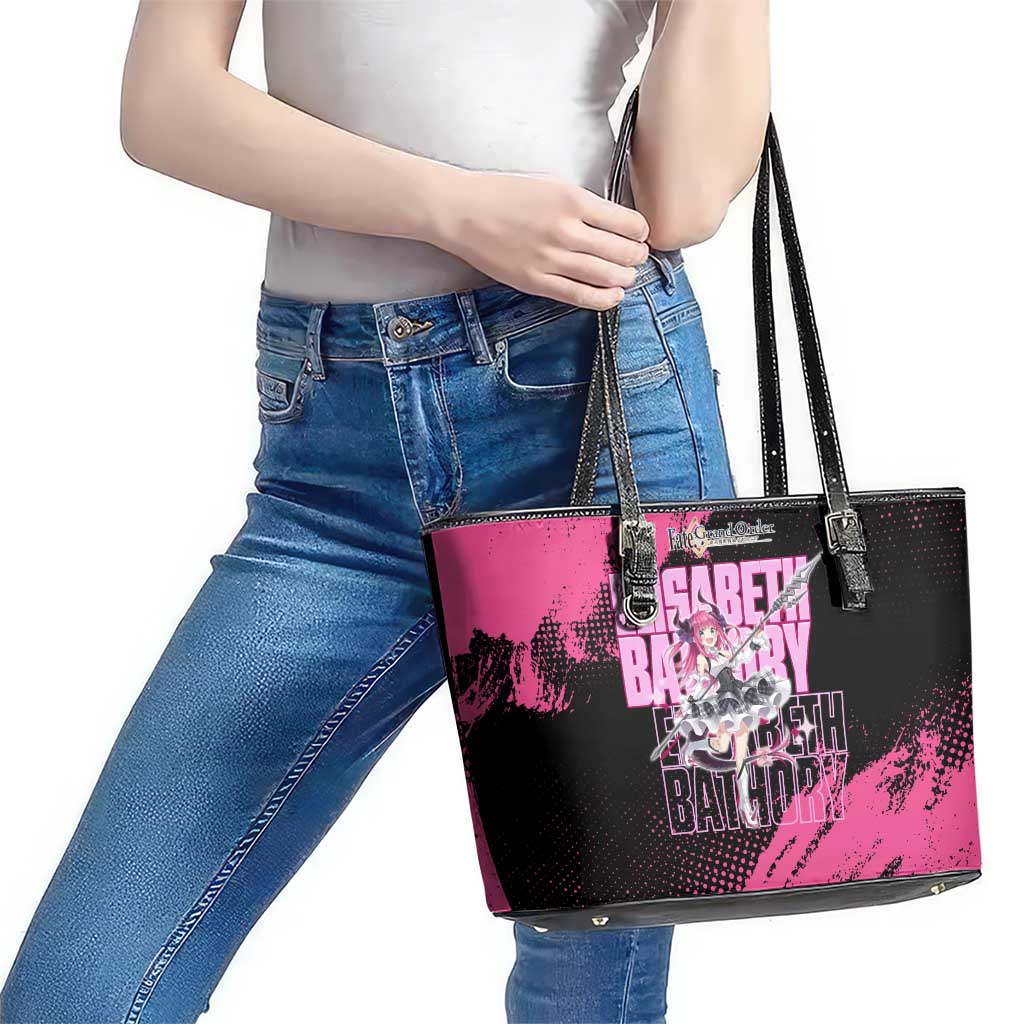 Elisabeth Bathory Fate Grand Order Leather Tote Bag Gothic Anime Splash Art Style