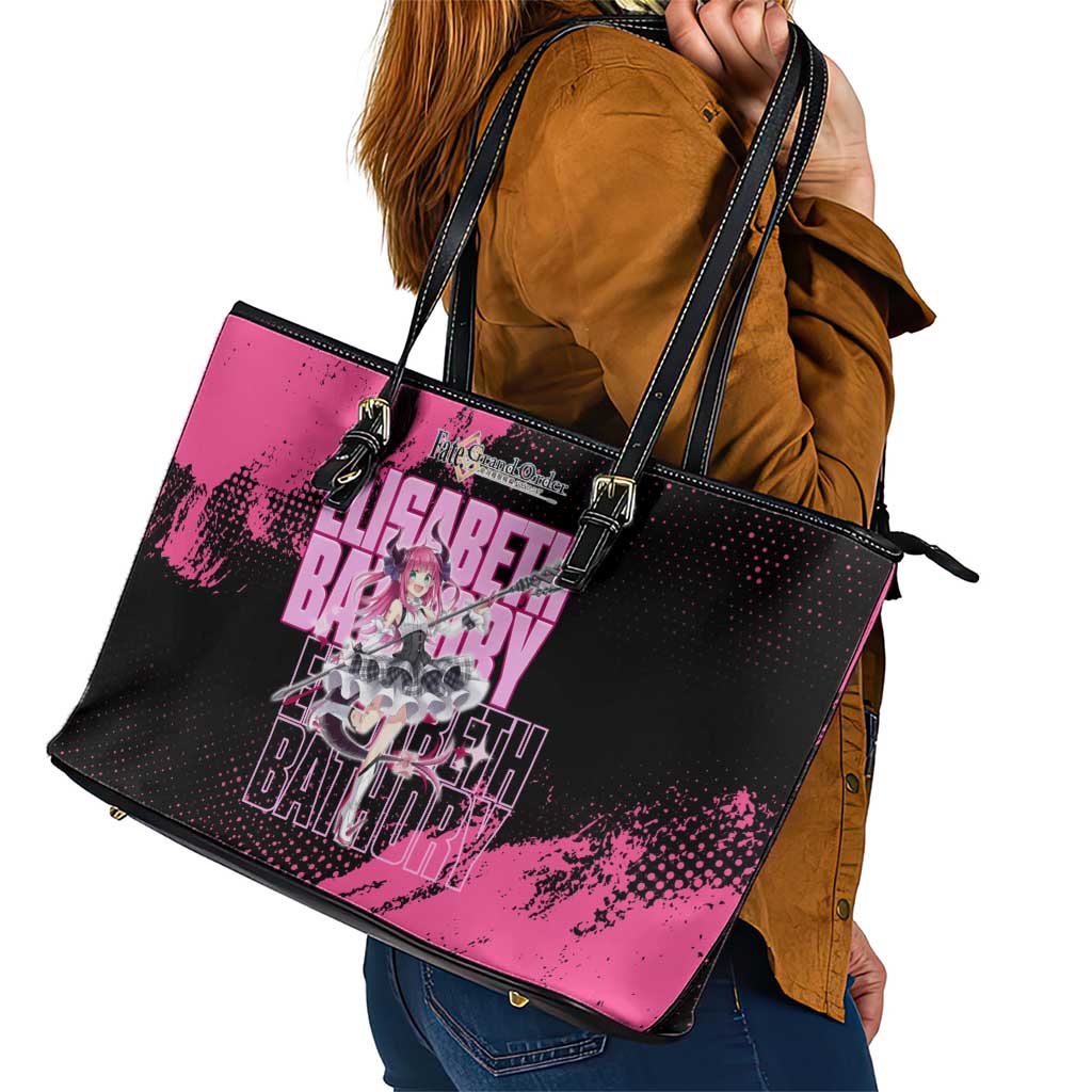 Elisabeth Bathory Fate Grand Order Leather Tote Bag Gothic Anime Splash Art Style