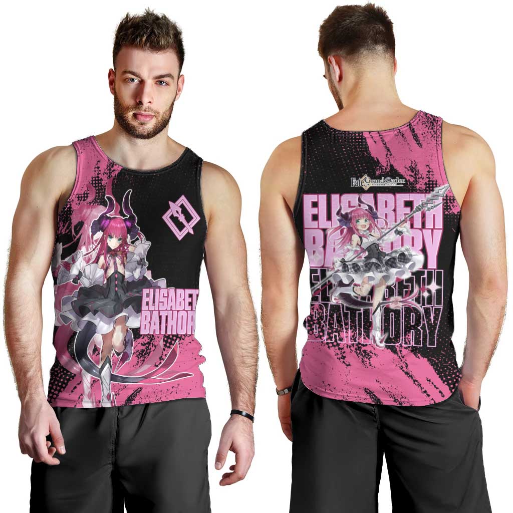 Elisabeth Bathory Fate Grand Order Men Tank Top Gothic Anime Splash Art Style