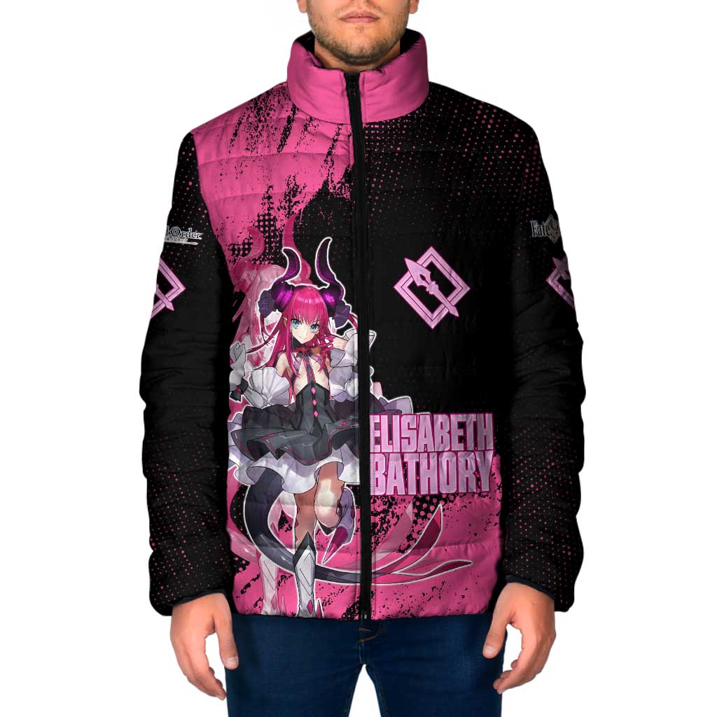 Elisabeth Bathory Fate Grand Order Padded Jacket Gothic Anime Splash Art Style