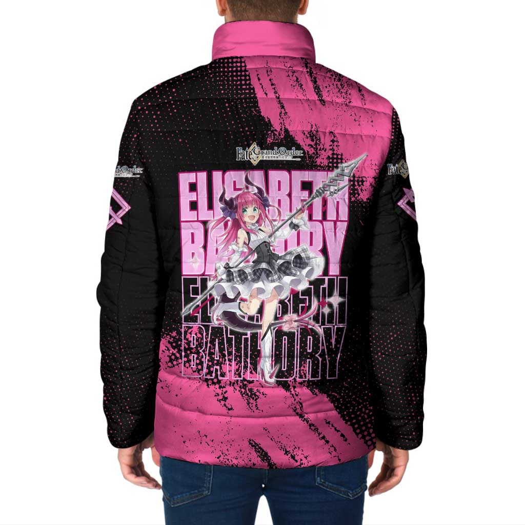 Elisabeth Bathory Fate Grand Order Padded Jacket Gothic Anime Splash Art Style