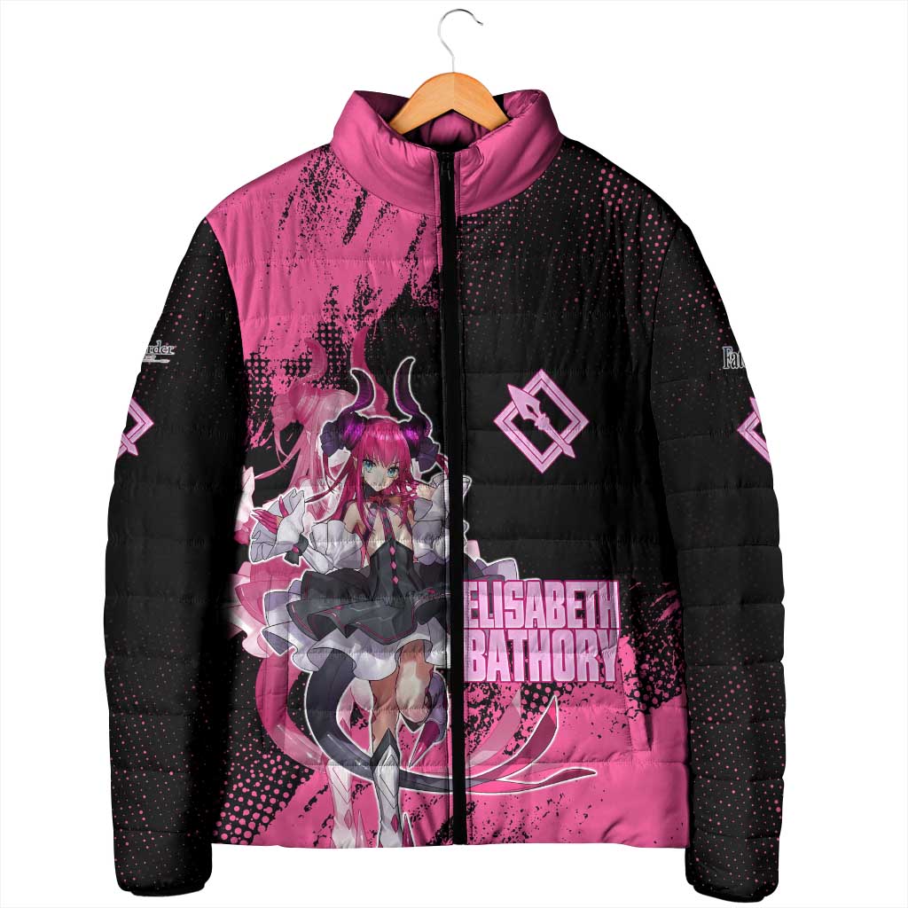 Elisabeth Bathory Fate Grand Order Padded Jacket Gothic Anime Splash Art Style