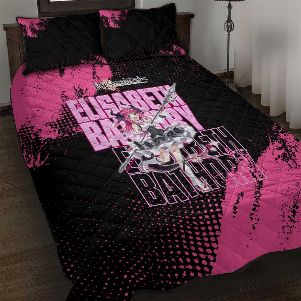 Elisabeth Bathory Fate Grand Order Quilt Bed Set Gothic Anime Splash Art Style