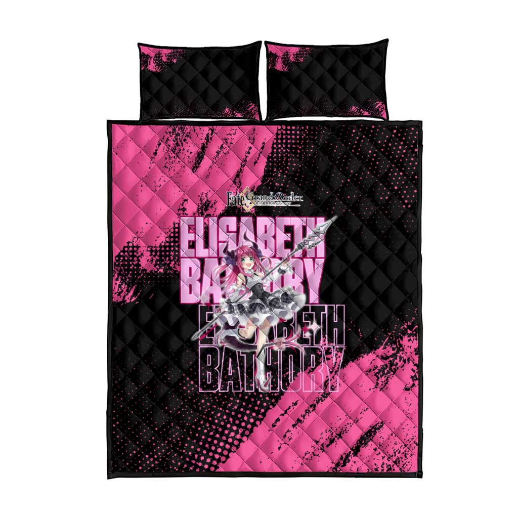 Elisabeth Bathory Fate Grand Order Quilt Bed Set Gothic Anime Splash Art Style