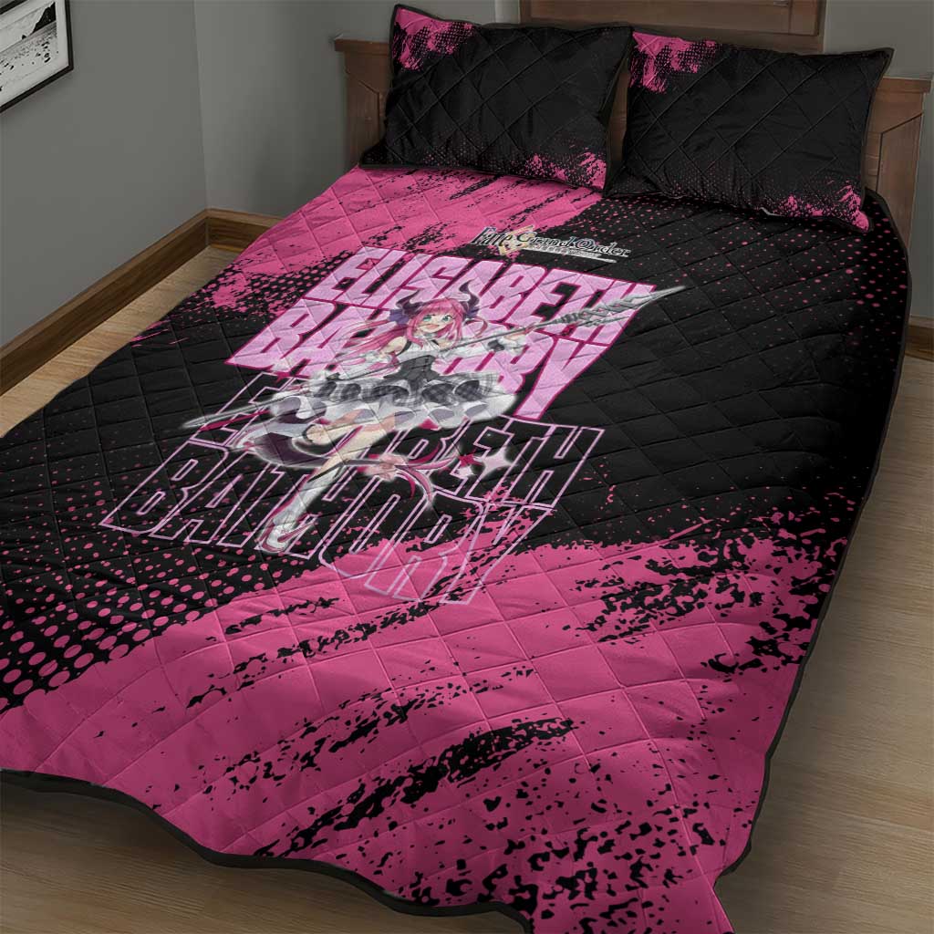 Elisabeth Bathory Fate Grand Order Quilt Bed Set Gothic Anime Splash Art Style