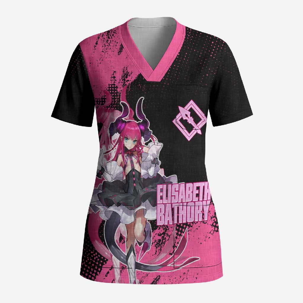Elisabeth Bathory Fate Grand Order Scrub Top Gothic Anime Splash Art Style