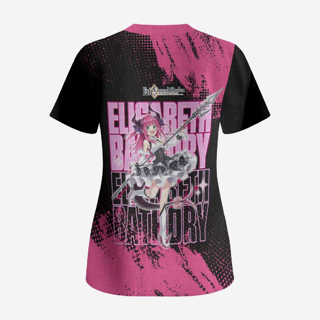 Elisabeth Bathory Fate Grand Order Scrub Top Gothic Anime Splash Art Style