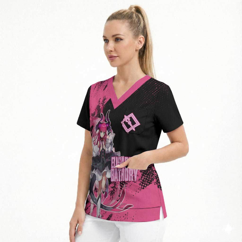 Elisabeth Bathory Fate Grand Order Scrub Top Gothic Anime Splash Art Style