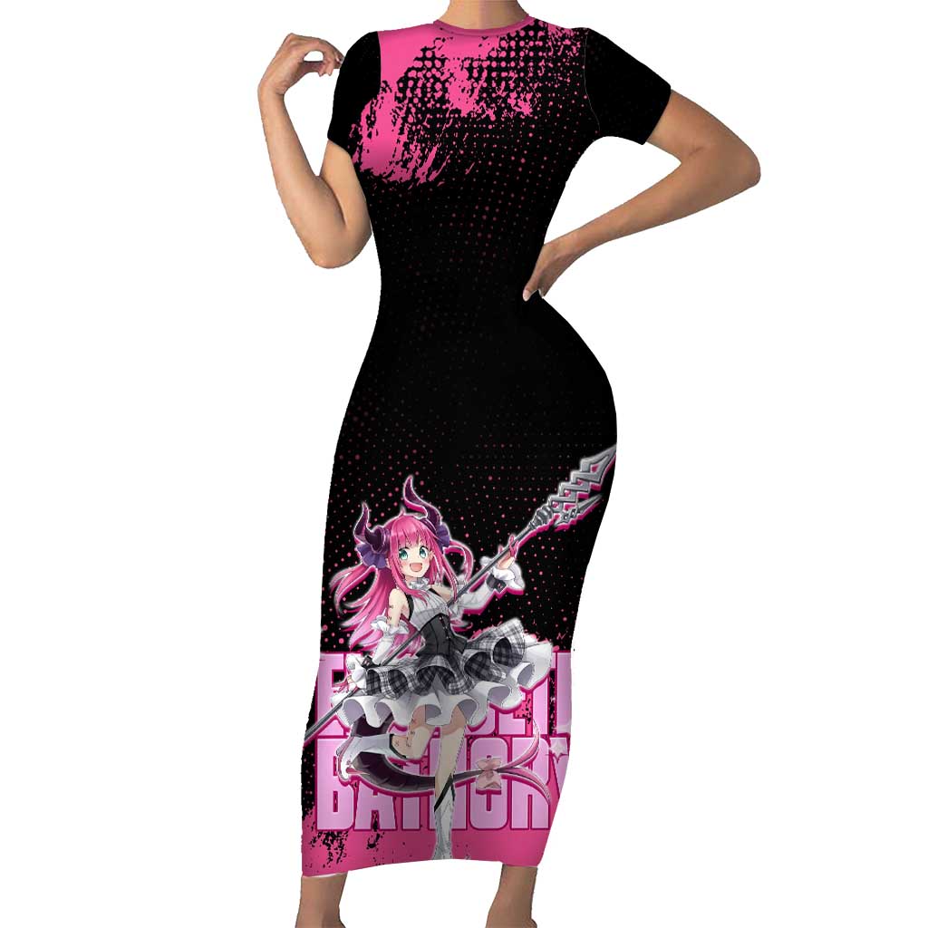 Elisabeth Bathory Fate Grand Order Short Sleeve Bodycon Dress Gothic Anime Splash Art Style