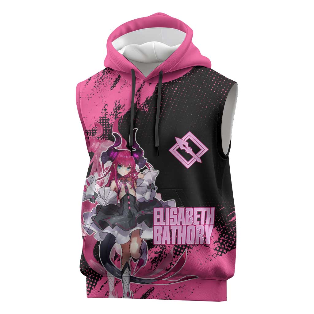 Elisabeth Bathory Fate Grand Order Sleeveless Hoodie Gothic Anime Splash Art Style