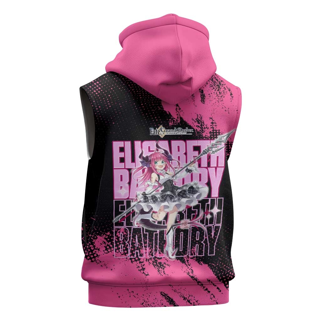 Elisabeth Bathory Fate Grand Order Sleeveless Hoodie Gothic Anime Splash Art Style
