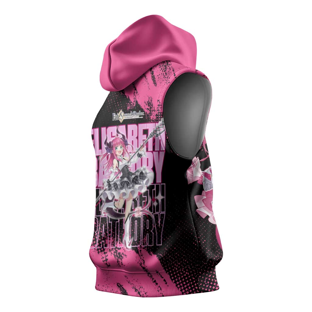 Elisabeth Bathory Fate Grand Order Sleeveless Hoodie Gothic Anime Splash Art Style