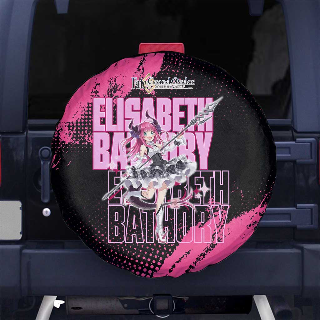 Elisabeth Bathory Fate Grand Order Spare Tire Cover Gothic Anime Splash Art Style