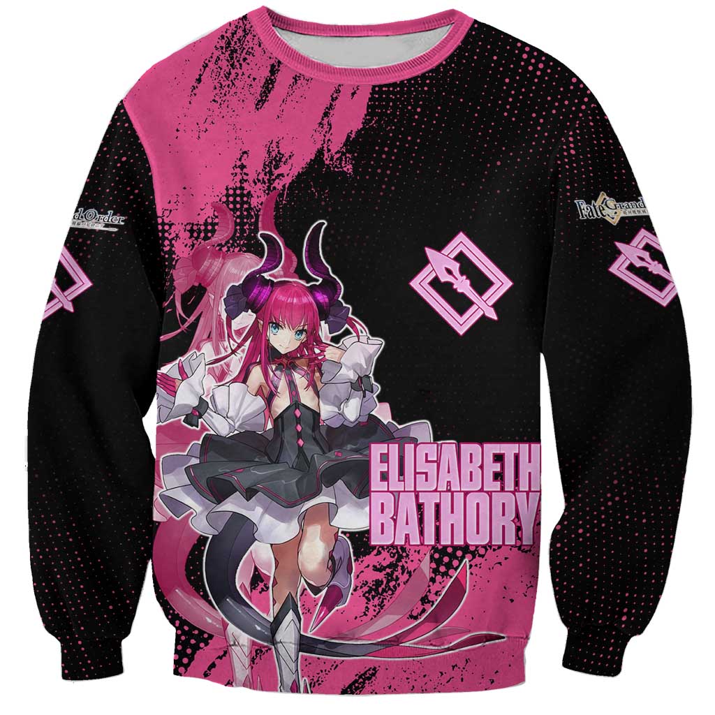 Elisabeth Bathory Fate Grand Order Sweatshirt Gothic Anime Splash Art Style
