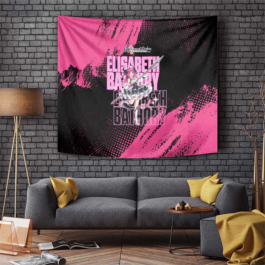 Elisabeth Bathory Fate Grand Order Tapestry Gothic Anime Splash Art Style