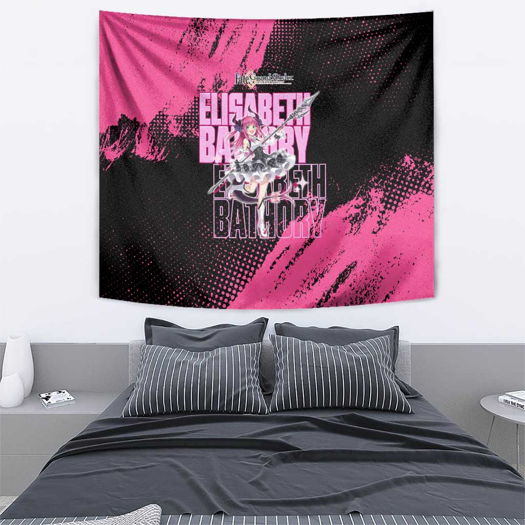 Elisabeth Bathory Fate Grand Order Tapestry Gothic Anime Splash Art Style
