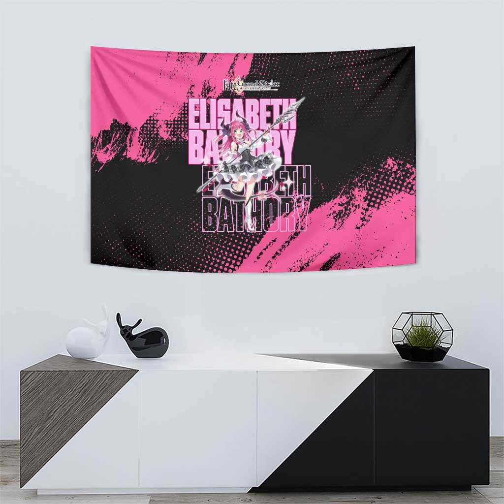 Elisabeth Bathory Fate Grand Order Tapestry Gothic Anime Splash Art Style