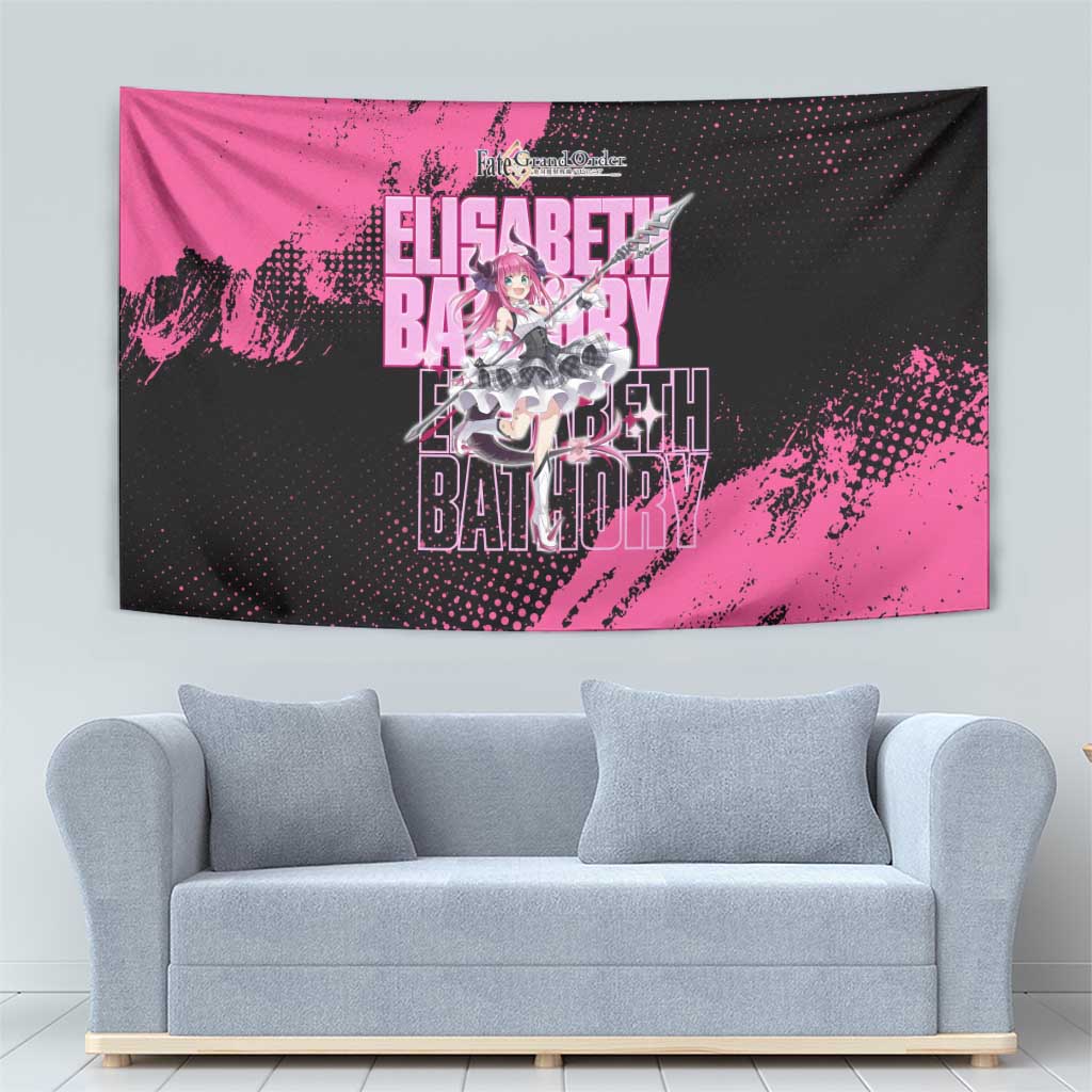 Elisabeth Bathory Fate Grand Order Tapestry Gothic Anime Splash Art Style
