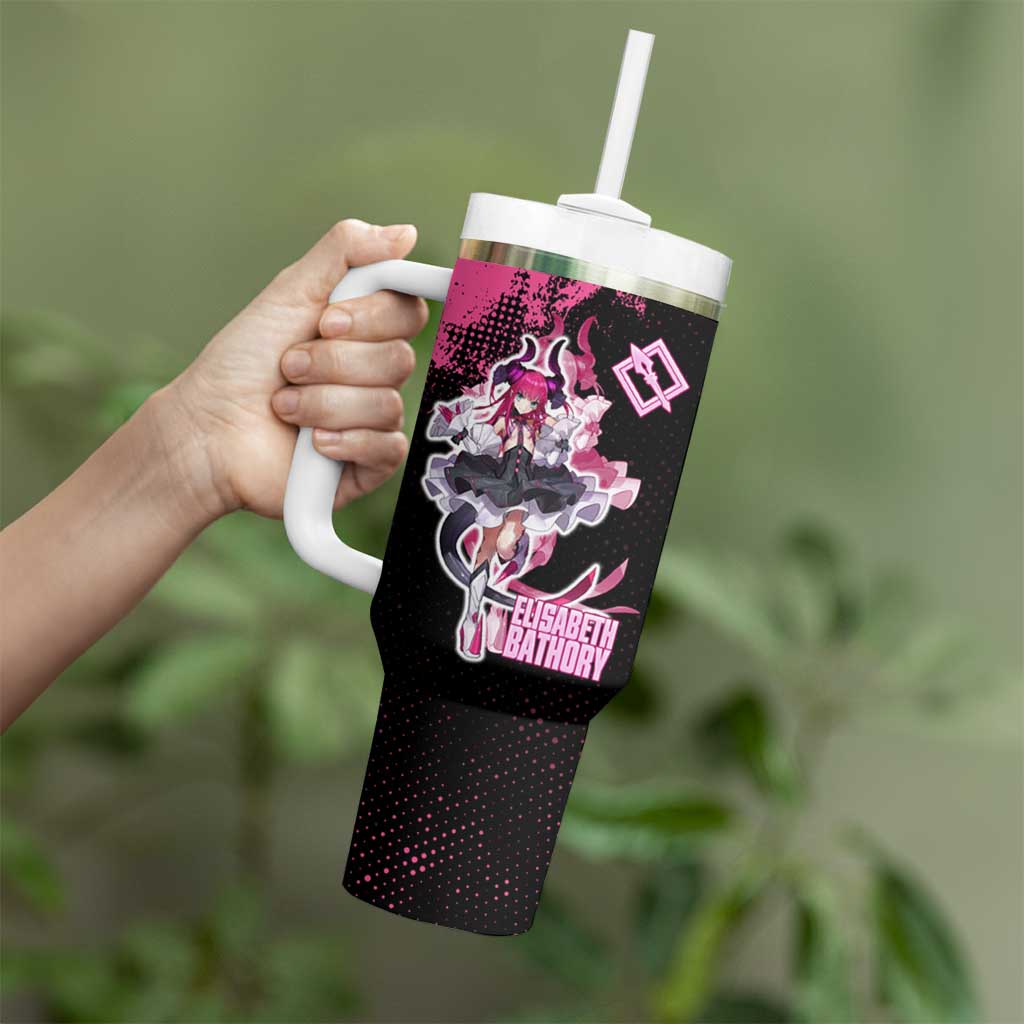 Elisabeth Bathory Fate Grand Order Tumbler With Handle Gothic Anime Splash Art Style