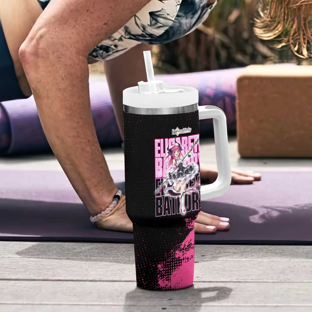 Elisabeth Bathory Fate Grand Order Tumbler With Handle Gothic Anime Splash Art Style