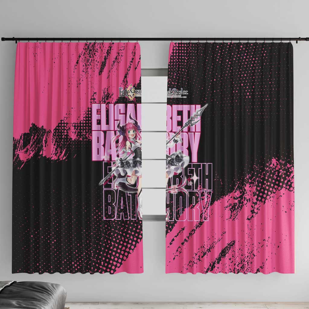 Elisabeth Bathory Fate Grand Order Window Curtain Gothic Anime Splash Art Style