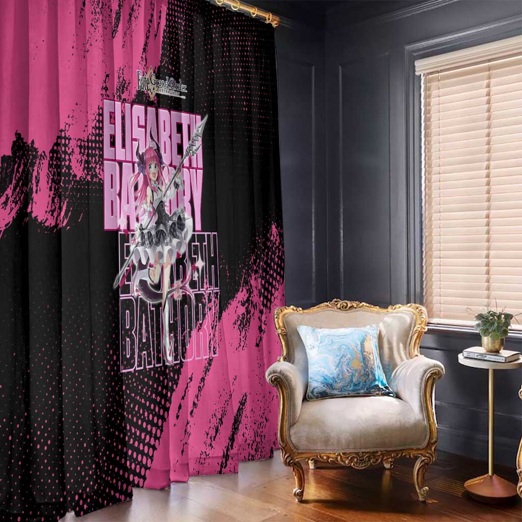 Elisabeth Bathory Fate Grand Order Window Curtain Gothic Anime Splash Art Style