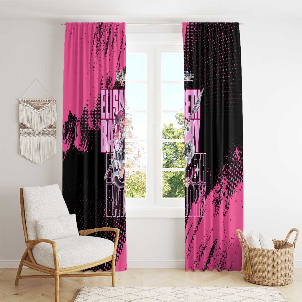 Elisabeth Bathory Fate Grand Order Window Curtain Gothic Anime Splash Art Style