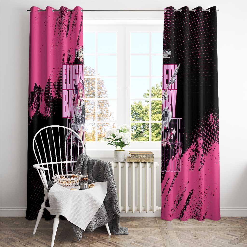 Elisabeth Bathory Fate Grand Order Window Curtain Gothic Anime Splash Art Style