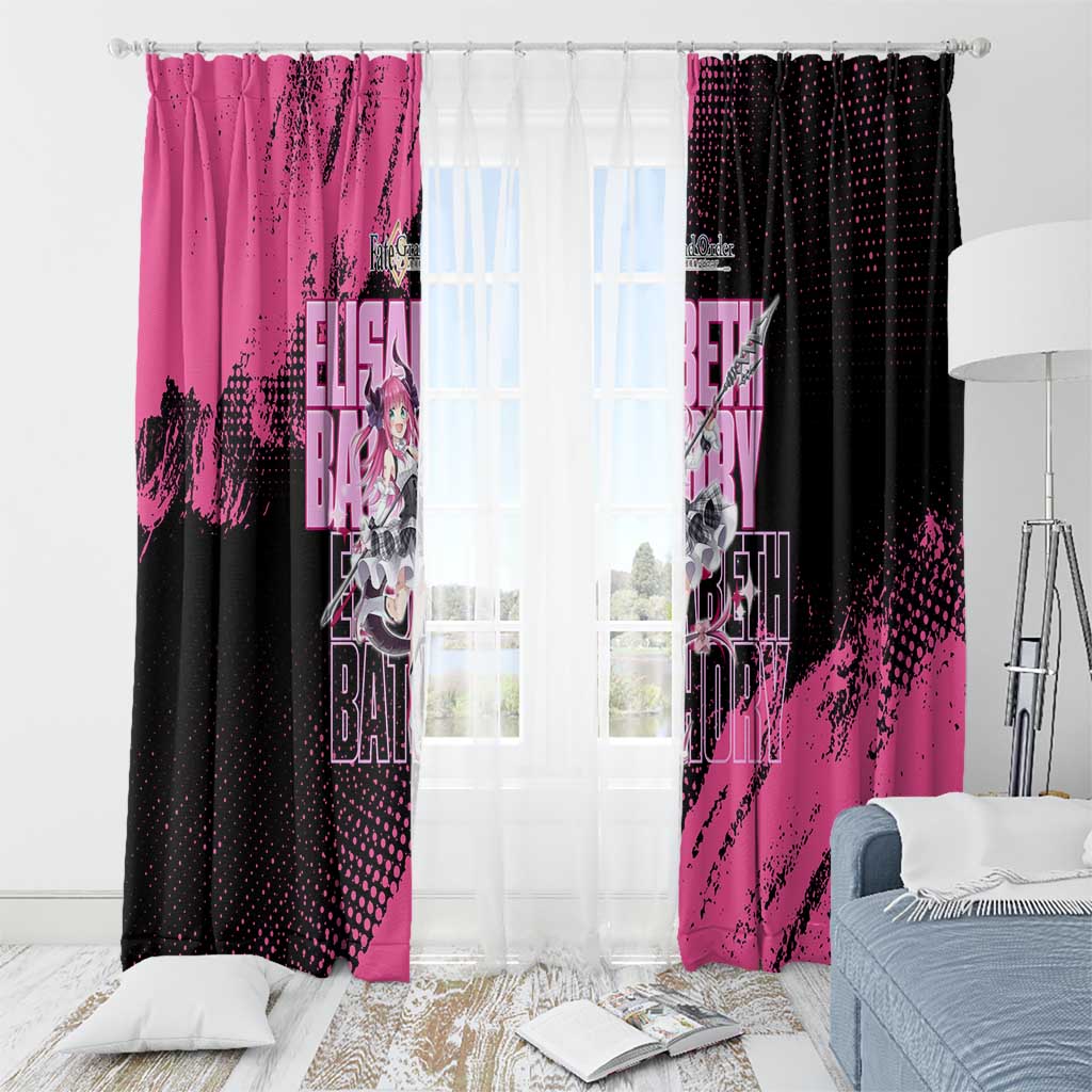 Elisabeth Bathory Fate Grand Order Window Curtain Gothic Anime Splash Art Style