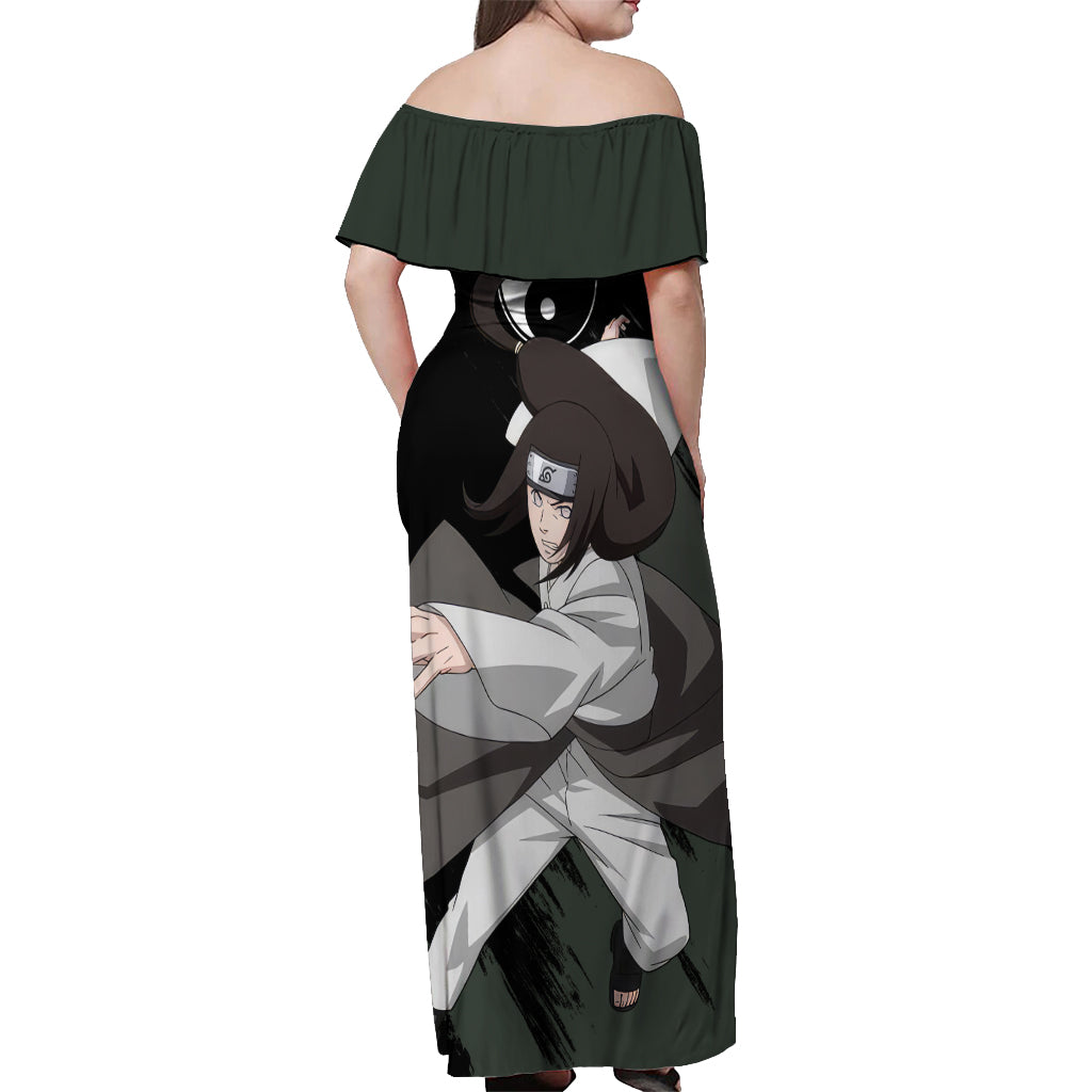 Neji Hyuga - Naruto Off Shoulder Maxi Dress