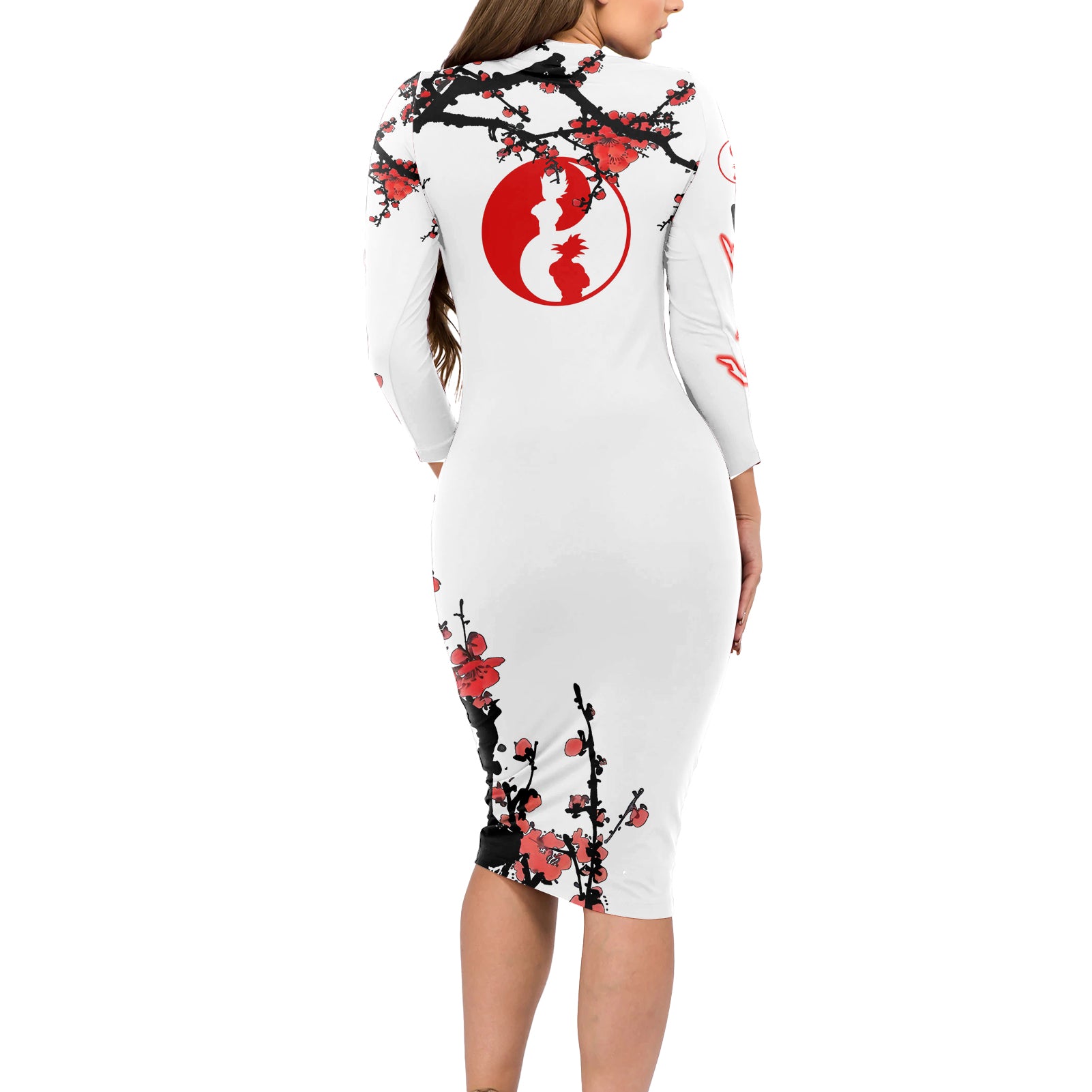 Vegito - Japan Style Anime Long Sleeve Bodycon Dress