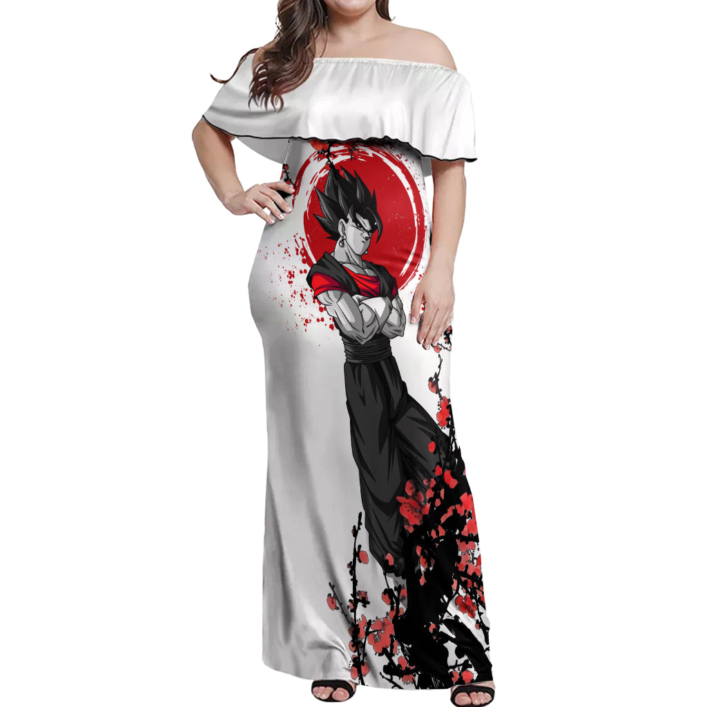 Vegito - Japan Style Anime Off Shoulder Maxi Dress