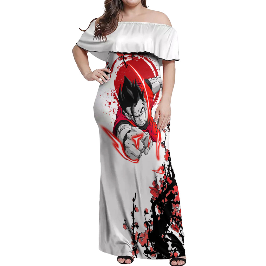 Gohan - Japan Style Off Shoulder Maxi Dress